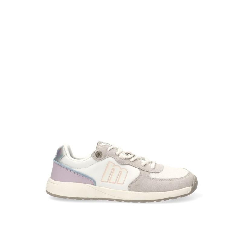 Zapatillas Respetuoso/barefoot Mustang - Mujer - Suela Plana - Modelo 60857 - Color Blanco