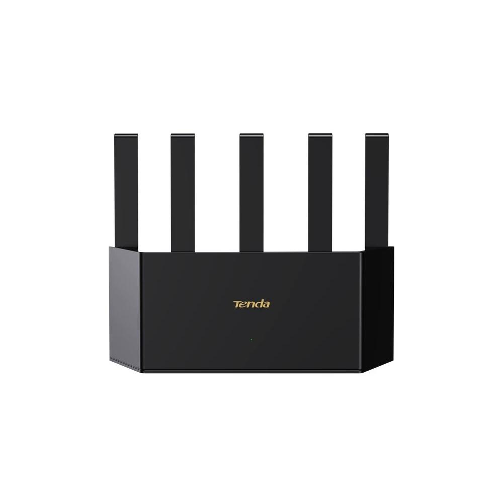 Tenda - Router WiFi dual banda 2,4 GHz y 5 GHz TE3L con tecnología Mesh para hogar u oficina, diseño negro discreto y configuración intuitiva