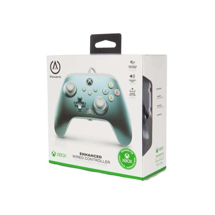 POWER A ENHANCED WIRED CONTROLLER  METALLIC ICE (GRIS METALICO)  (XBONE/PC)