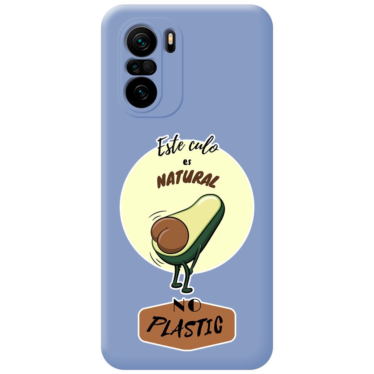 Tumundosmartphone Funda Silicona Líquida Azul para Xiaomi POCO F3 5G / Mi 11i 5G diseño Culo Natural Dibujos