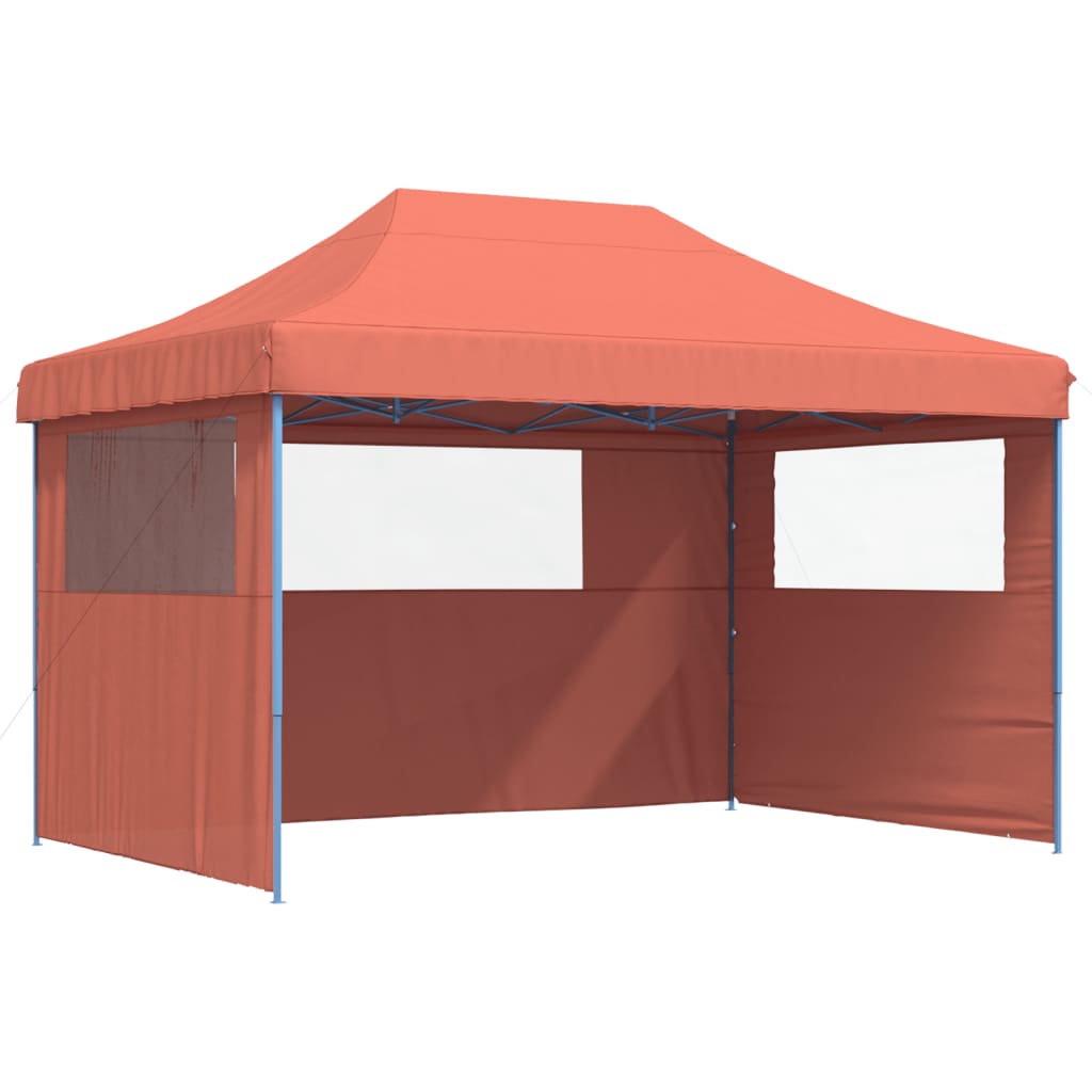 vidaXL Tienda de fiesta plegable Pop-Up 3 paredes laterales tienda Color Burdeos,  orange,  Beige y mas