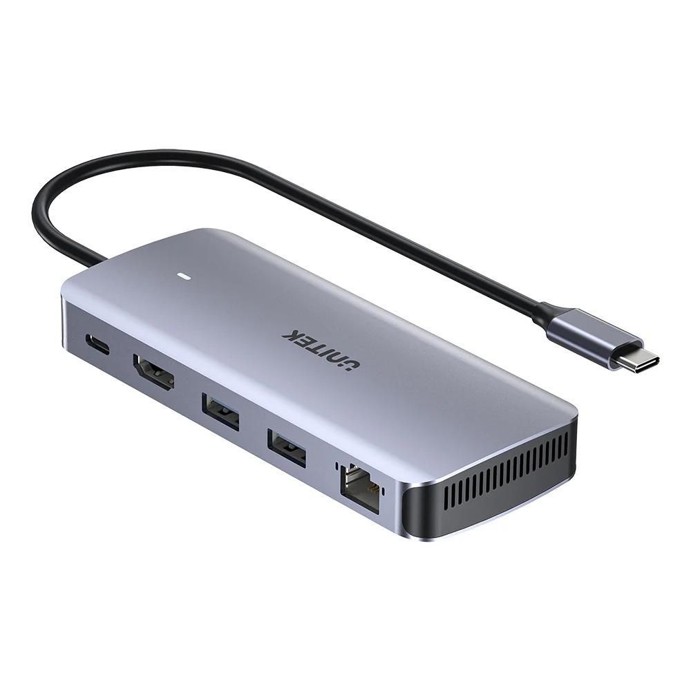 Hub USB-C 6 en 1 con carcasa SSD M.2