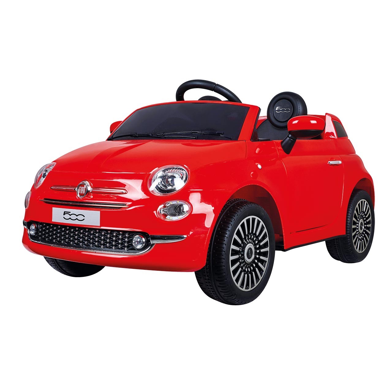 Tachan. Fiat 500 rojo de 6V. coche montable con radiocontrol. juguetes para niños y niñas +3 años (Cpa ToyGroup. 711T00642)