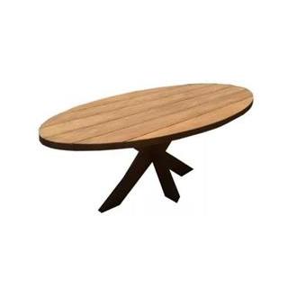 Mesa Centro Metal Mango 130X70X45 Natural - Fijalo - El mejor complemento para tu hogar.