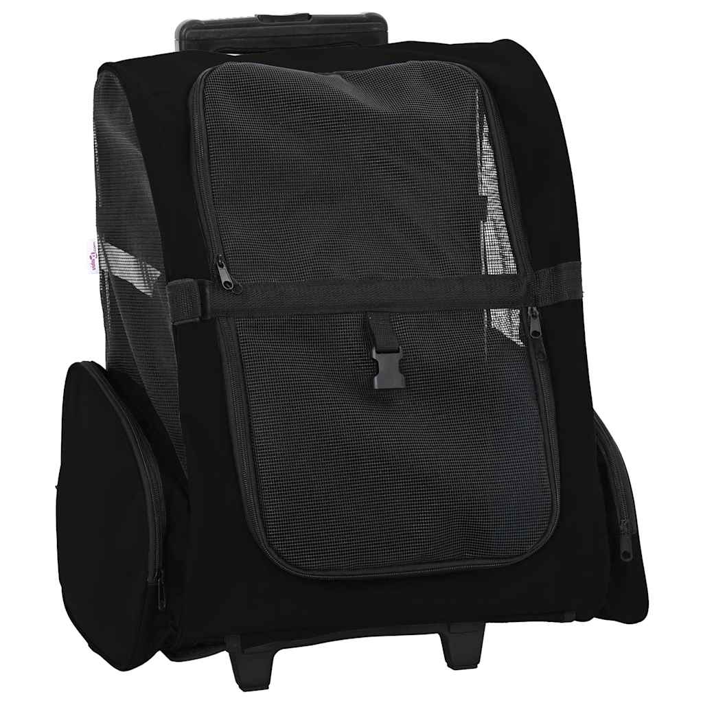 vidaXL Carrito para mascotas 3 en 1, diseño , 48 x 32 x (57-106) cm, tela Oxford