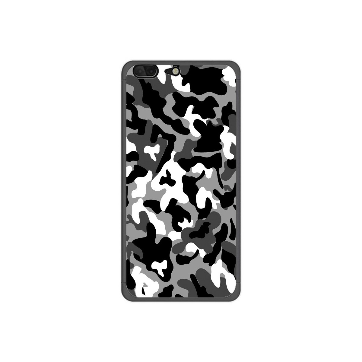 Tumundosmartphone Funda Gel Tpu para Leagoo T5 Diseño Snow Camuflaje Dibujos