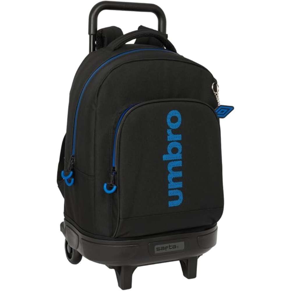 Mochila Trolley Con Ruedas Compact Extraible Umbro Jet Black 83495