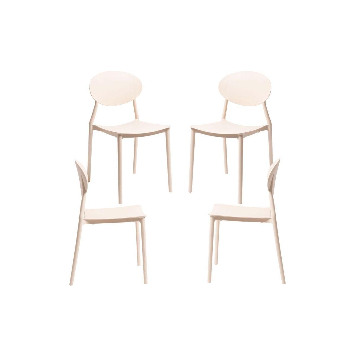 Regalos Miguel - Packs Sillas Jardín - Pack 4 Sillas Bután - Beige