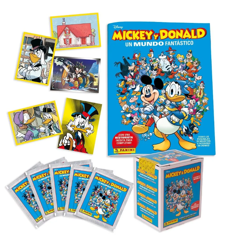 💥2023 MICKEY & DONALD A Fantastic world ALBUM + x2 BOX 50 PACKS PANINI  DISNEY