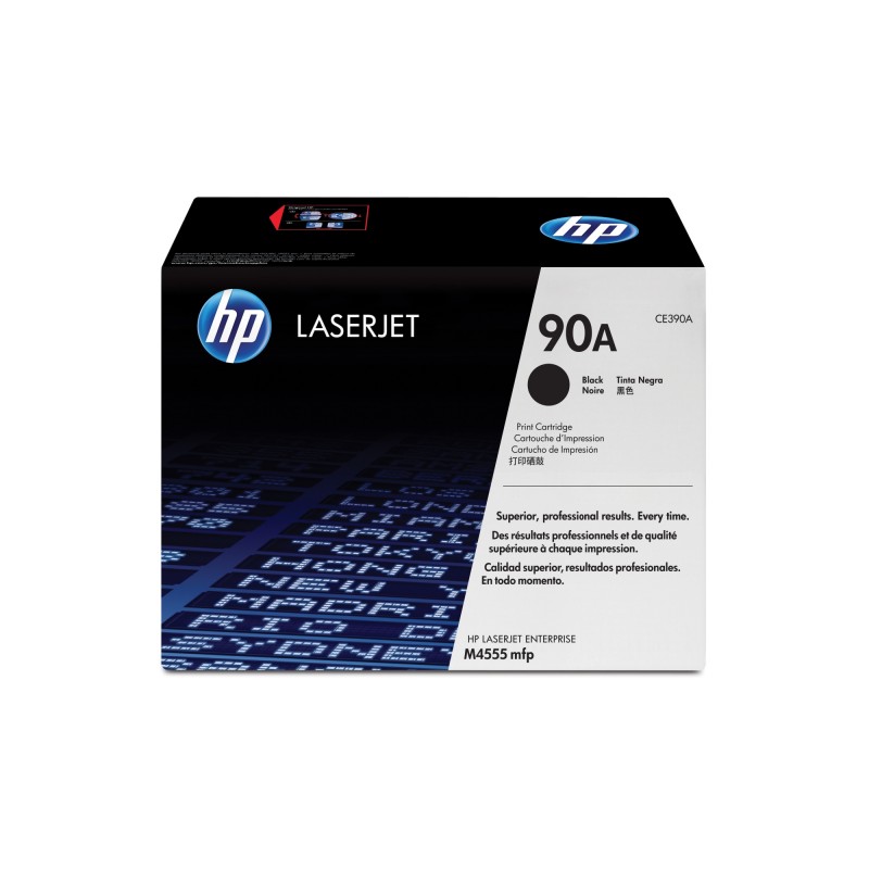 HP - Cartucho de tóner original LaserJet 90A negro CE390A