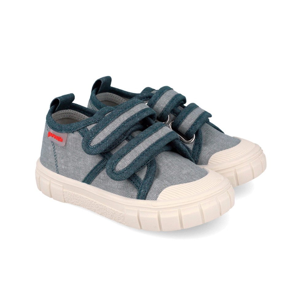 Zapatillas de lona barefoot de Garvalín mod. 262386 en color Jeans