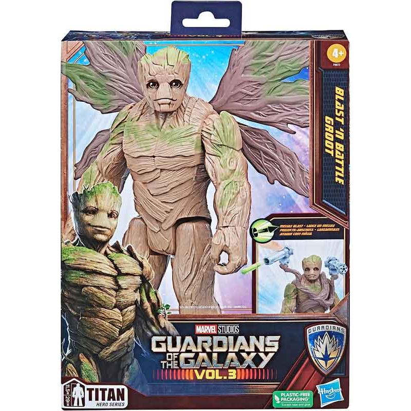 Marvel  Guardianes de la Galaxia 3 - Figura de Lujo Blast 'N Battle Groot (Hasbro F6873) HASBRO