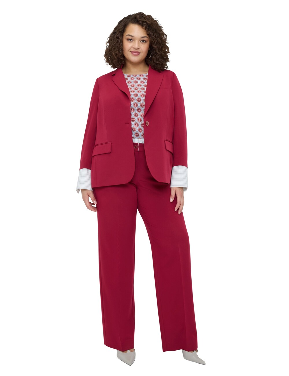 Fiorella Rubino - Blazer con puño efecto camisa desmontable