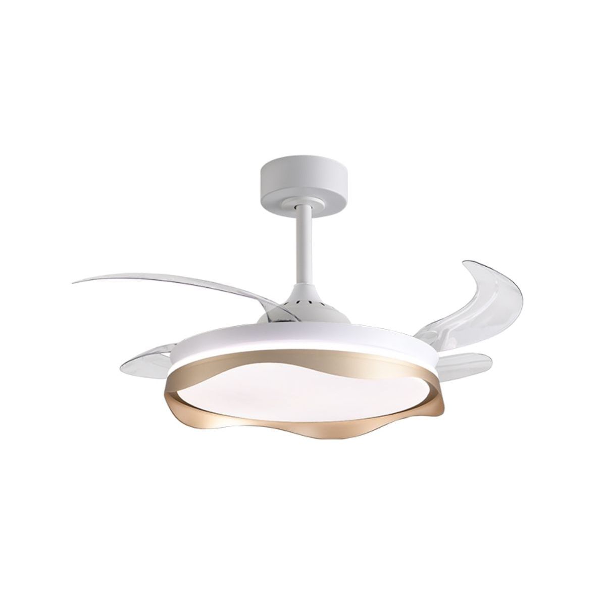 Ventilador de techo Olas Bel Air 72W 4 aspas retráctiles con luz LED Ø108 cm