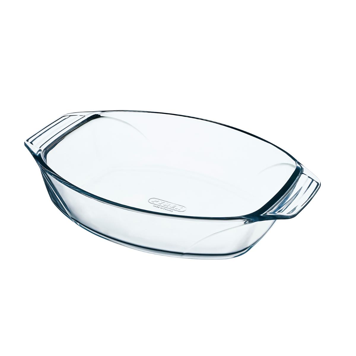 Pyrex Fuente Oval Vidrio 40x28cm Resistente a Rayaduras
