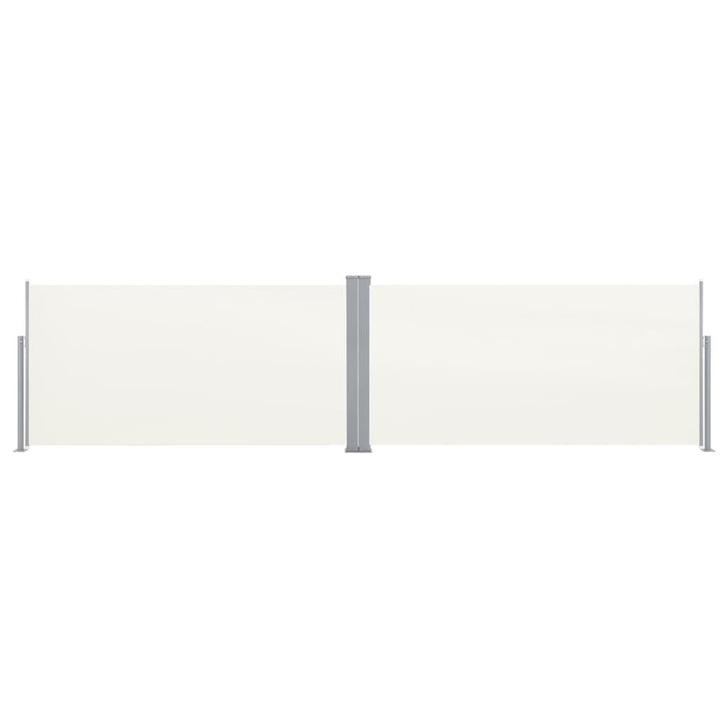vidaXL Toldo Lateral Retráctil 160x600 cm Color Marrón, Negro, Crema