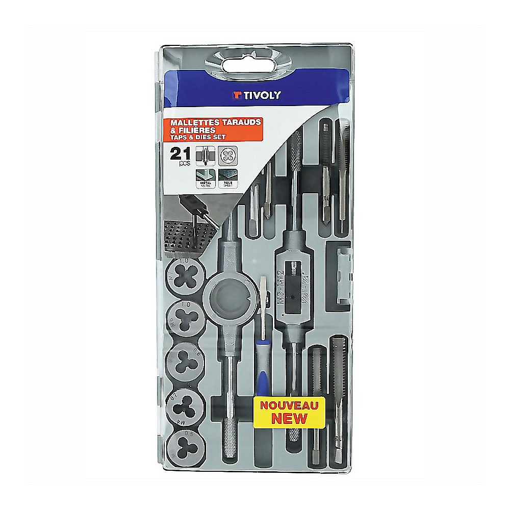 ESTUCHE MACHOS Y COJINETES 21P