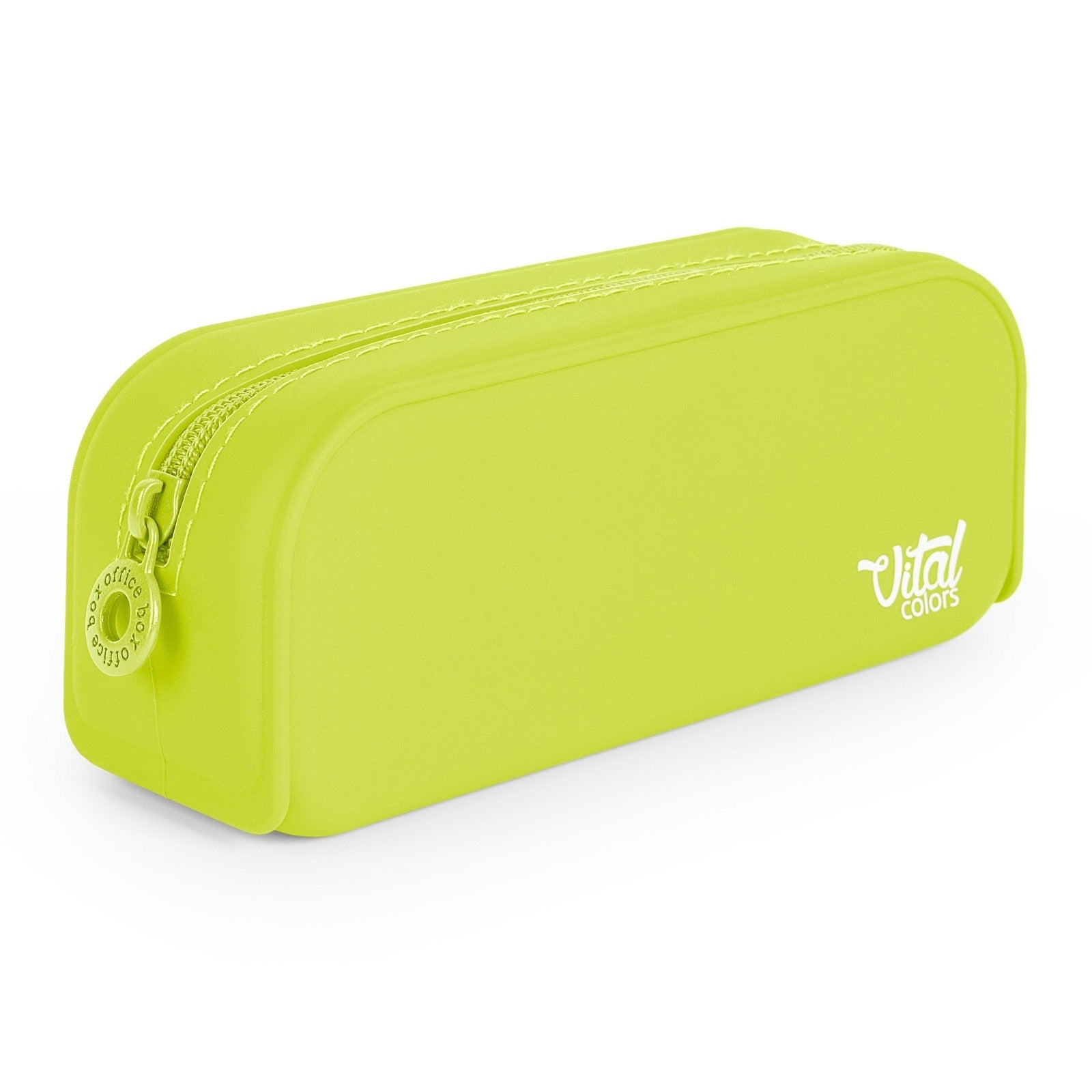 Estuche de Silicona Escolar Vital Colors Tacto Suave, Verde