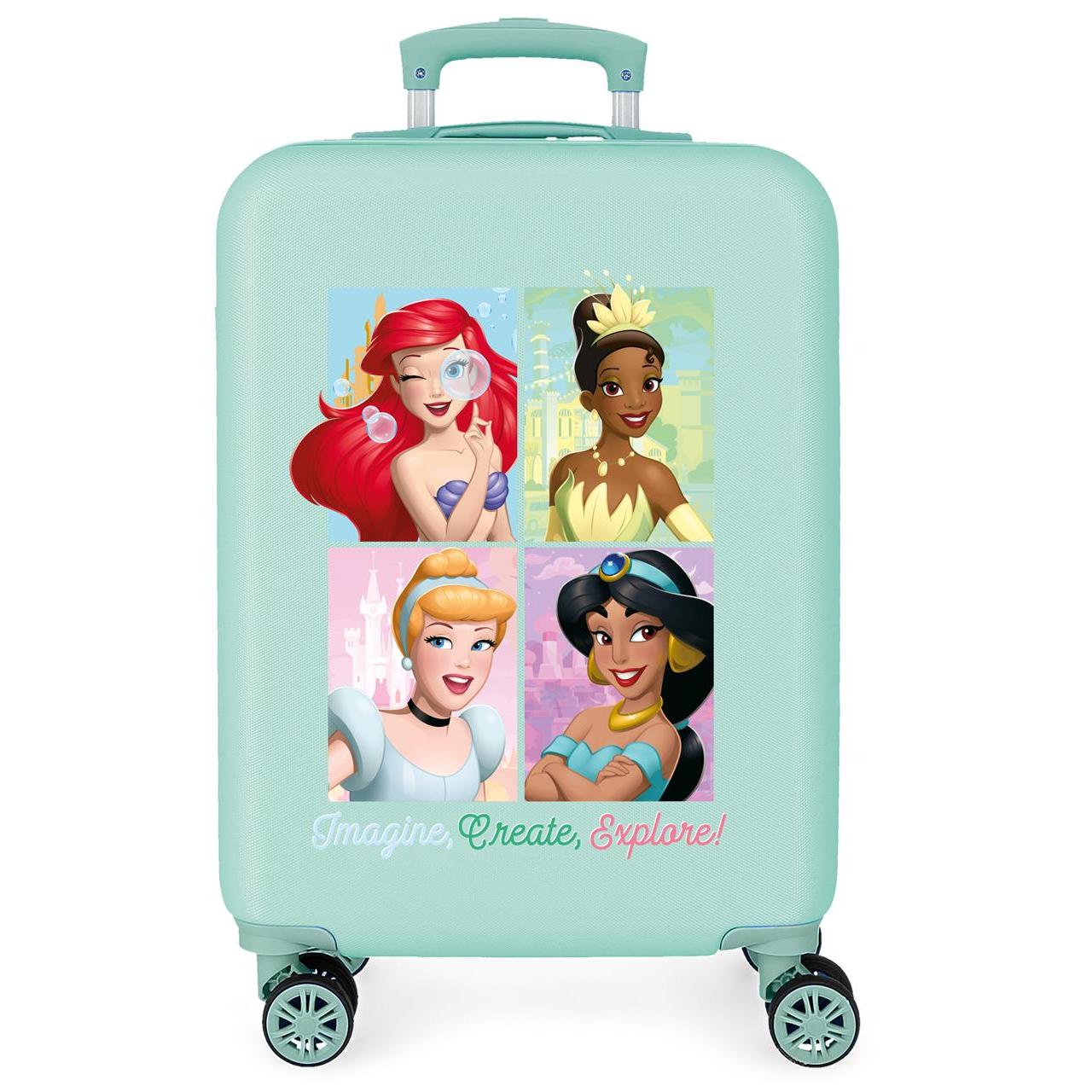 Maleta de cabina Disney Princess ABS con capacidad de 41,8L Turquesa