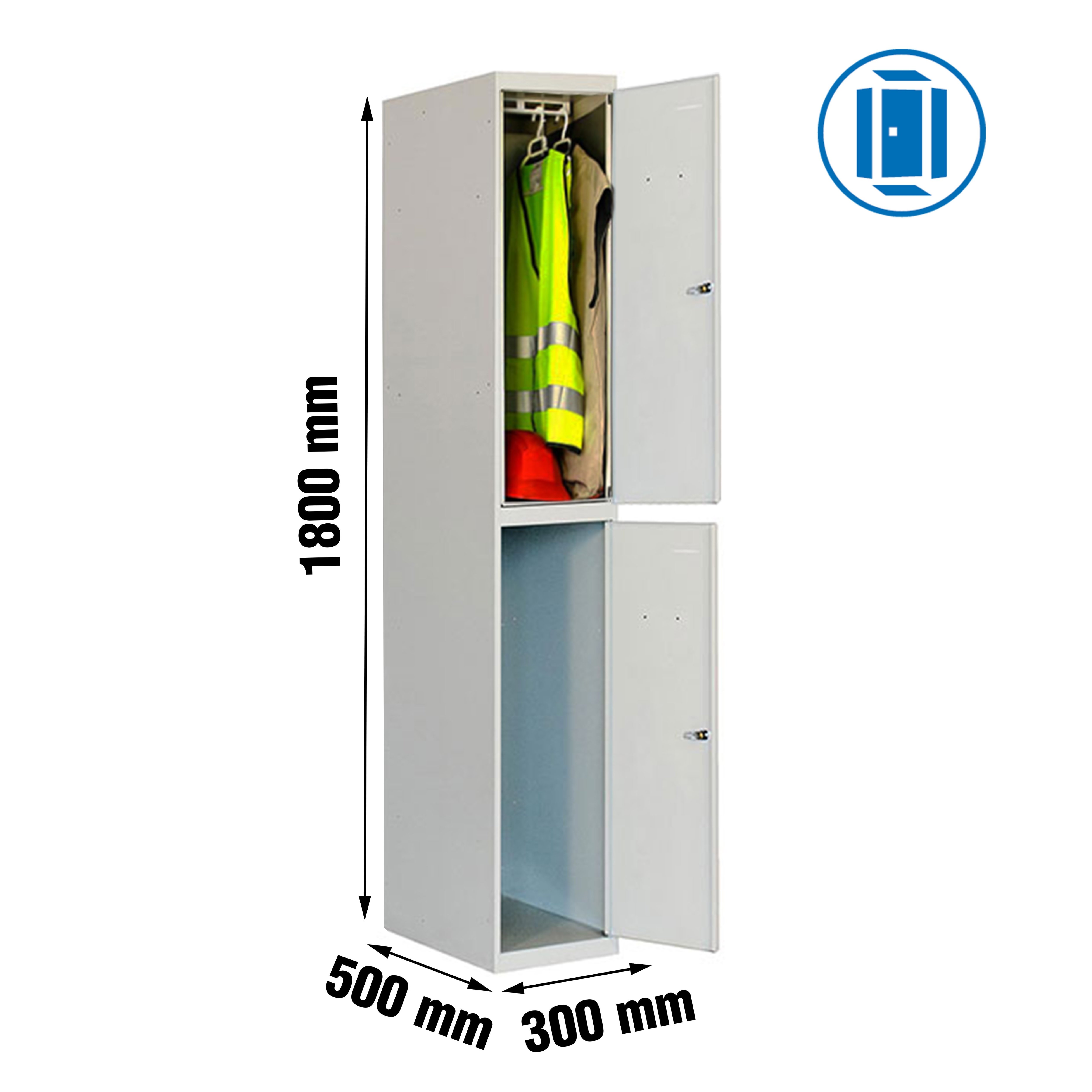 Estantería SIMONRACK Simonlocker prof.dism.tandem 1/2 300 ini gris