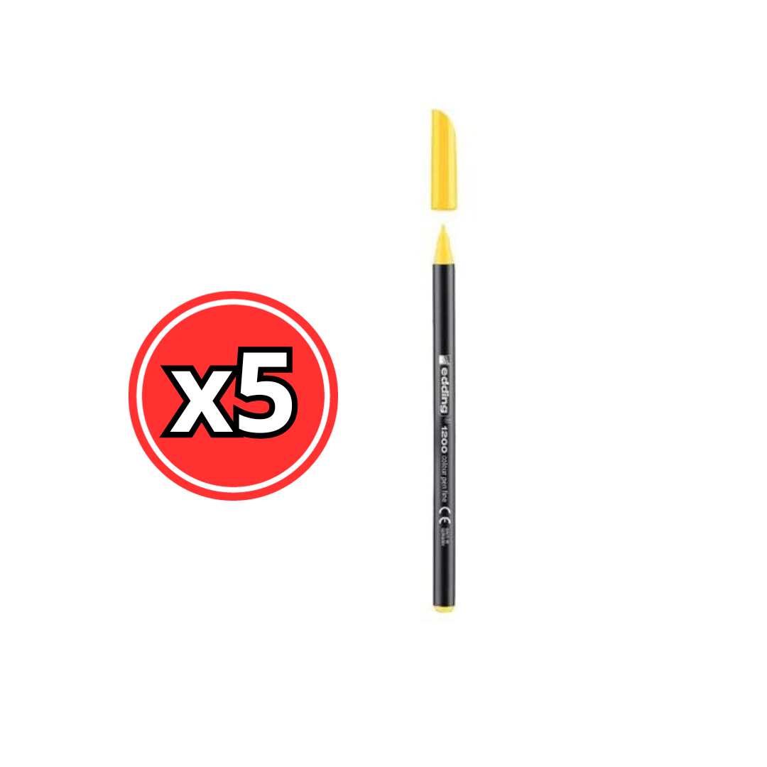 ROTULADOR EDDING 1200 - COLORES VARIADOS - PACK DE 5 UNIDADES