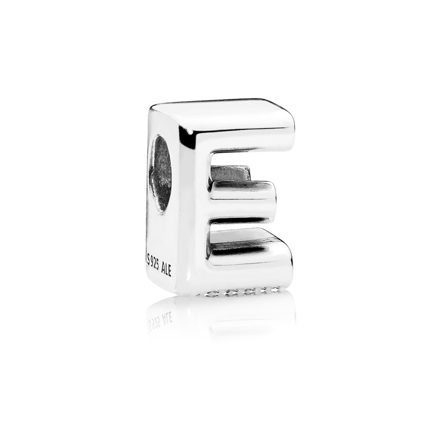 Pandora Joyería Charm Letra E 797459 , para Mujer