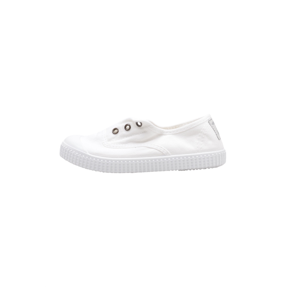 victoria INGLESA LONA ELÁSTICO DREC® Deportivas Planas Bebé - niño (hasta la talla 30) Blanco