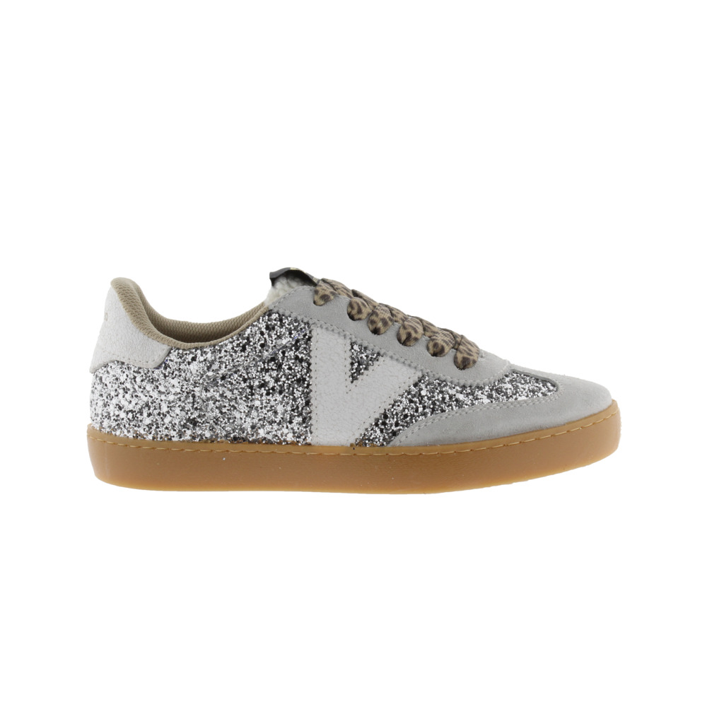 Victoria Berlín Ciclista Zapatillas de glitter con piezas fantasía y de serraje y suela caramelo 1126223