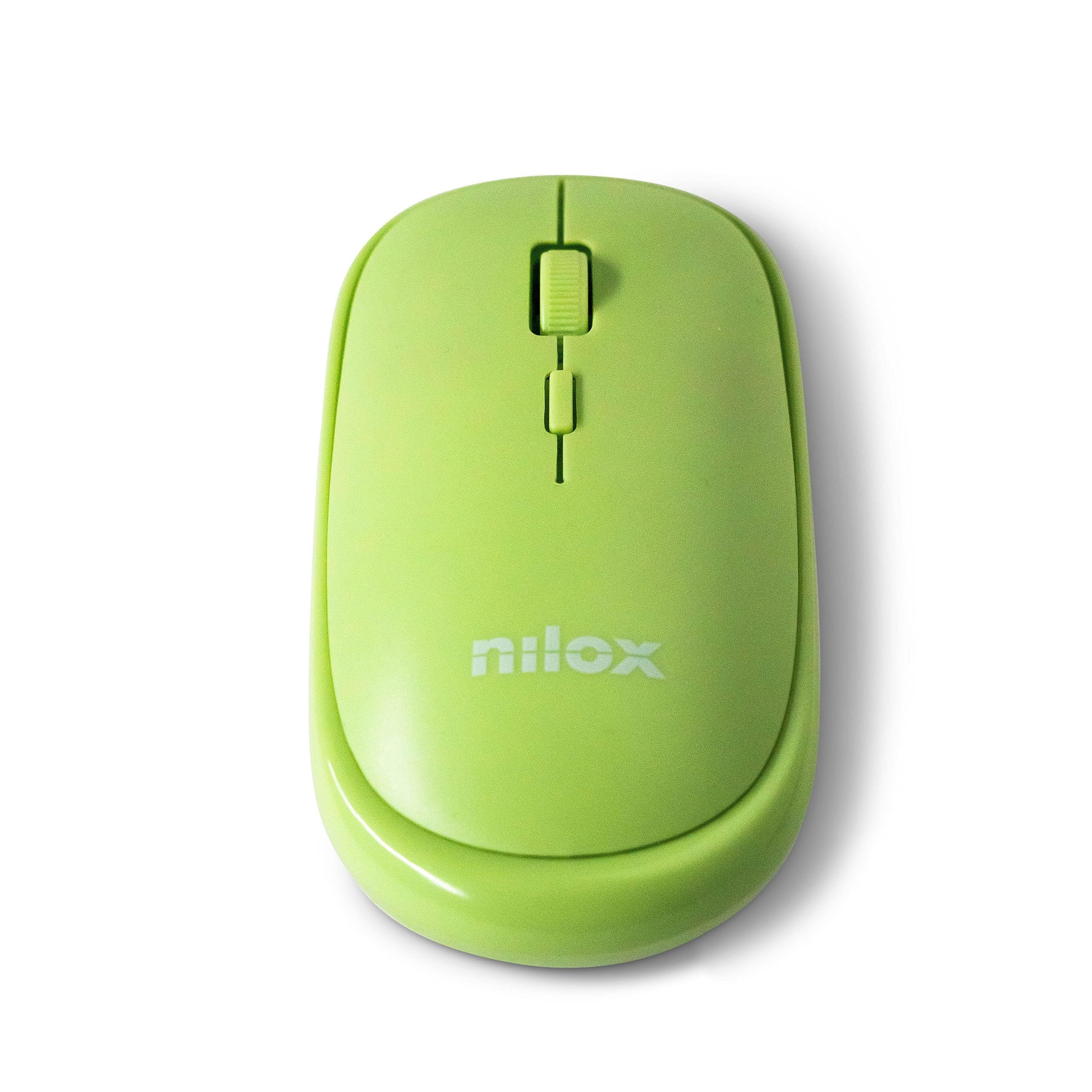 Ratón wireless verde