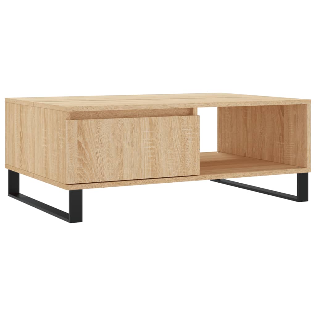 Vidaxl Mesa de Centro Madera de Ingeniería 90x60x35 Cm Blanco
