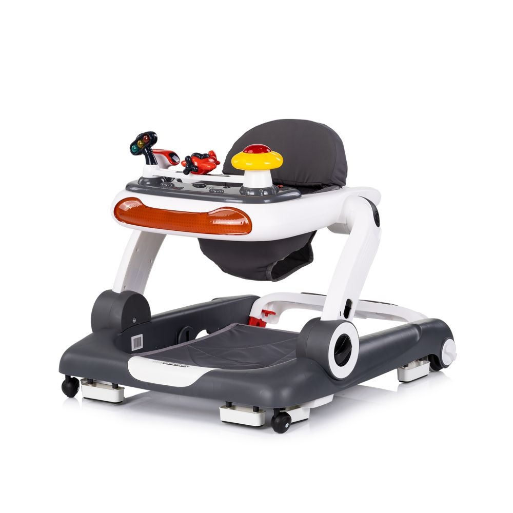 Andador 4 en 1 LITTLE EXPLORER de Chipolino - Centro de Actividades con Panel Interactivo, Saltador, Empuje y Ajuste de Altura para Bebés