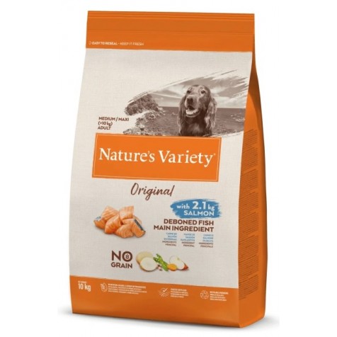 Nature`s Variety Original Grain Free Salmón Medium/Maxi Adult 12 Kg