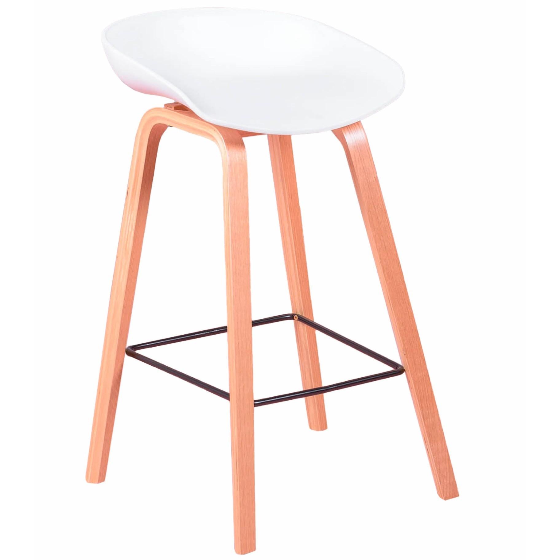 Nest Dream - Taburete nórdico con patas de madera de haya (63cm) - Daxer