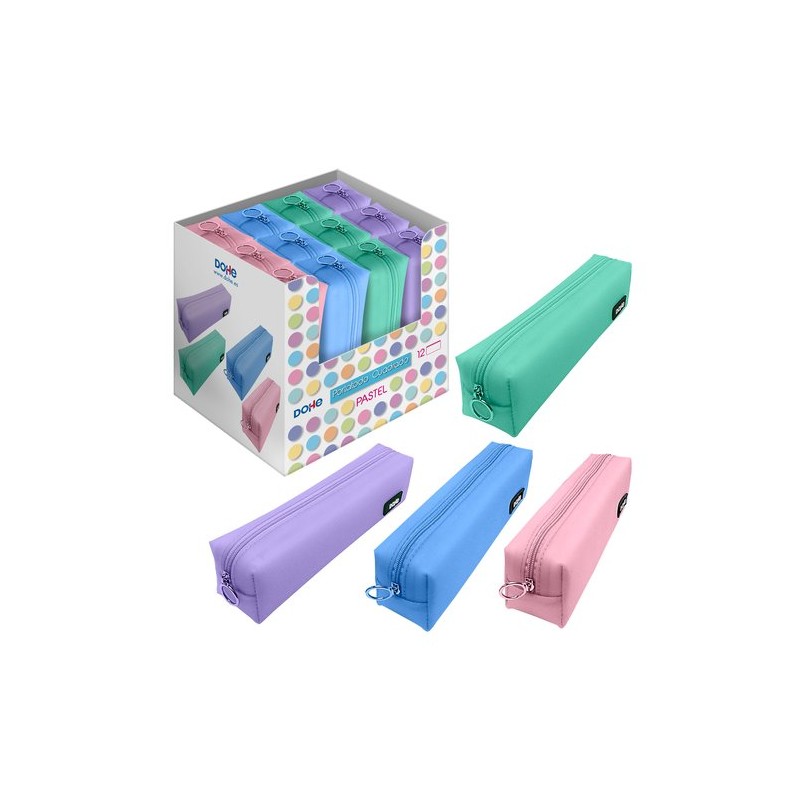 DOHE - DOHE PORTATODOS CUADRADOS DE SILICONA GEL EXPOSITOR 12 C/SURTIDOS - Color no elegible 50997