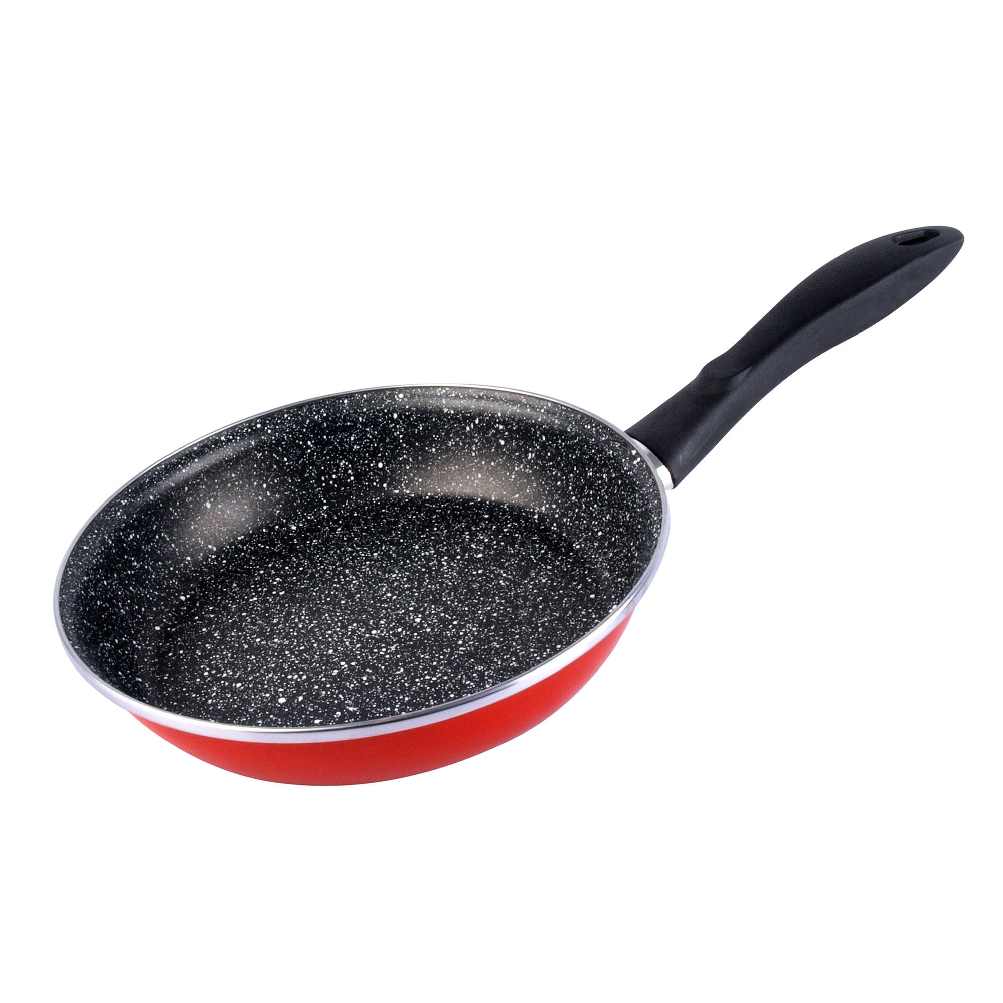 MAGEFESA k2 rojo sartén 26, acero esmaltado vitrificado, en rojo, inducción y lavavajillas