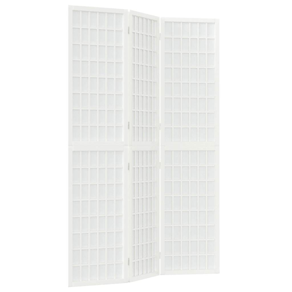 vidaXL Biombo plegable con 3 paneles estilo japonés 120x170 cm en color Natural/Negro/Blanco