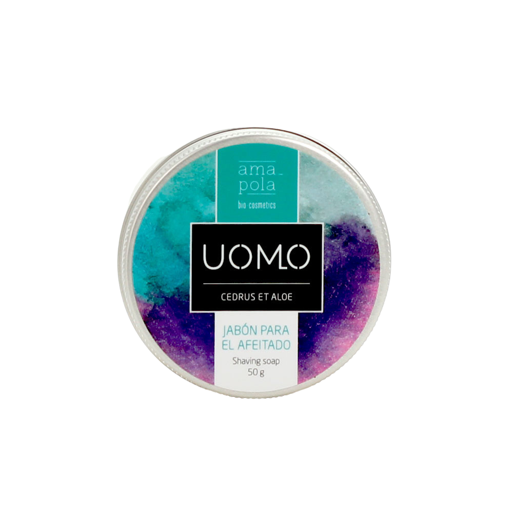 Uomo jabón afeitado 50 mg Amapola