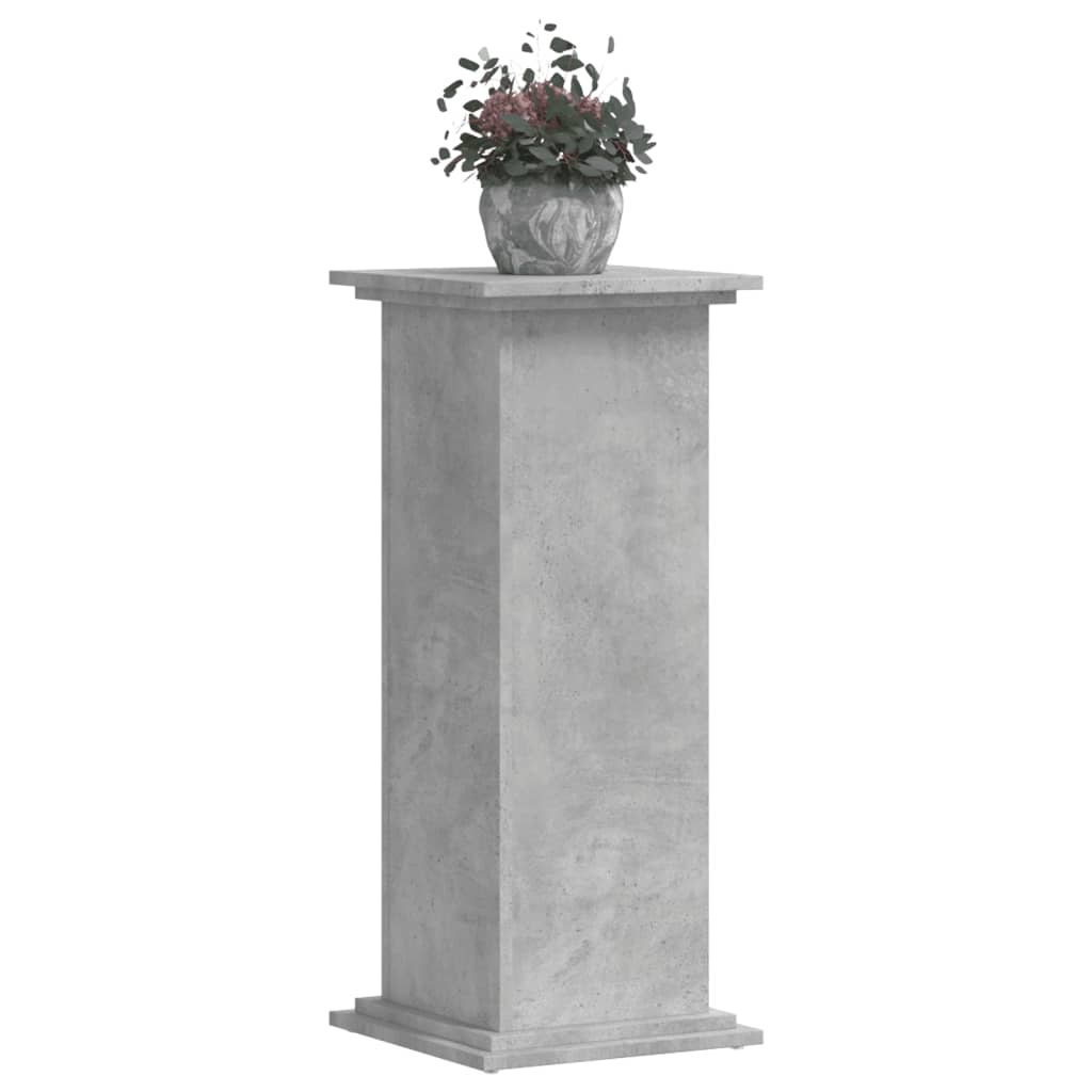 vidaXL Soportes de planta madera ingeniería roble artisian 33x33x80 cm Color Roble,  Madera antigua,  Gris hormigón y mas
