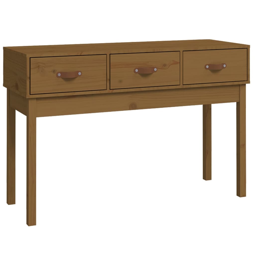 Mesa Consola de Madera Maciza Vidaxl Pino 114x40x75 Cm