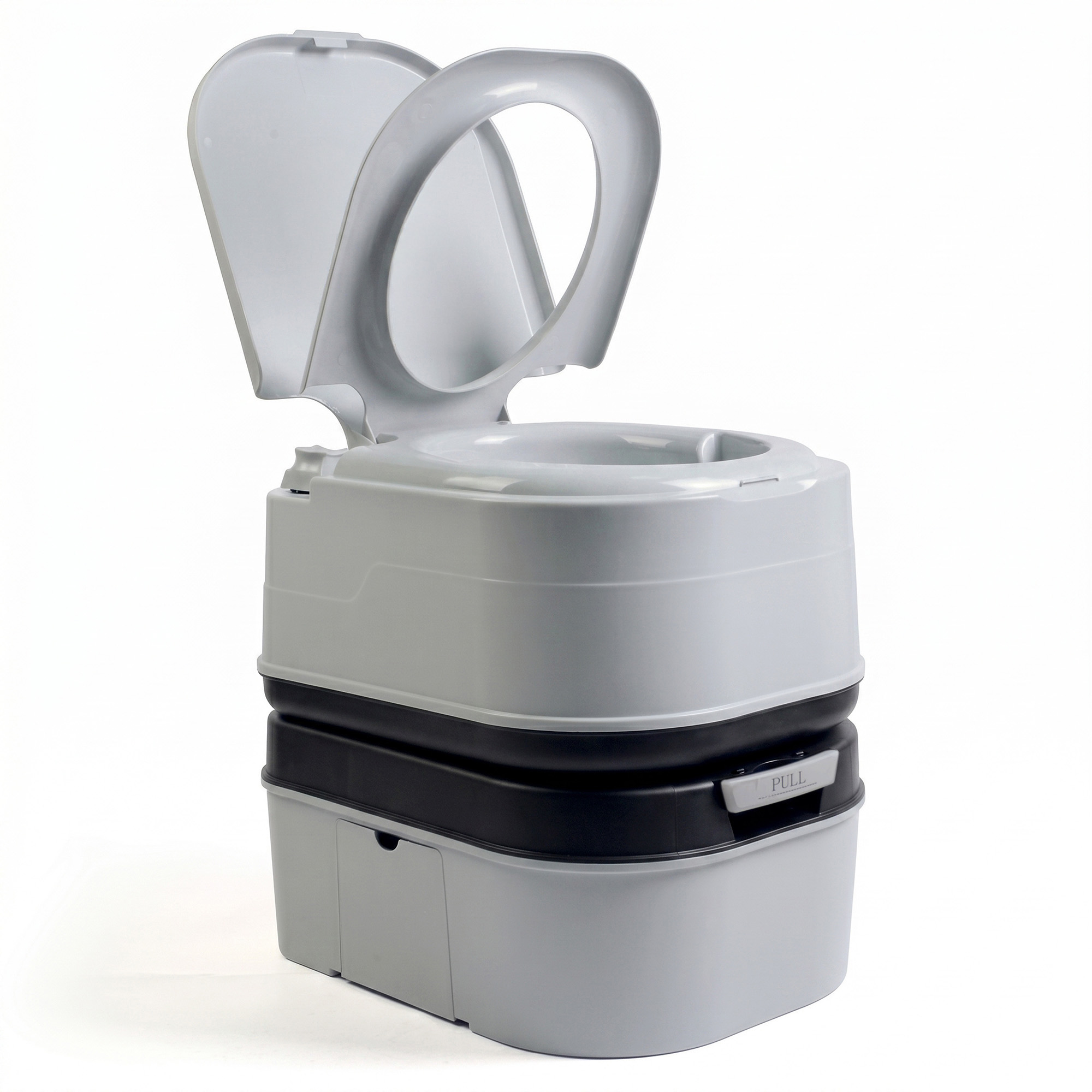 Briebe WC1195G Inodoro WC Portátil Químico Adultos 24L Camper, Camping, Auto Caravana Vater Descarga Agua 20L, , Gris