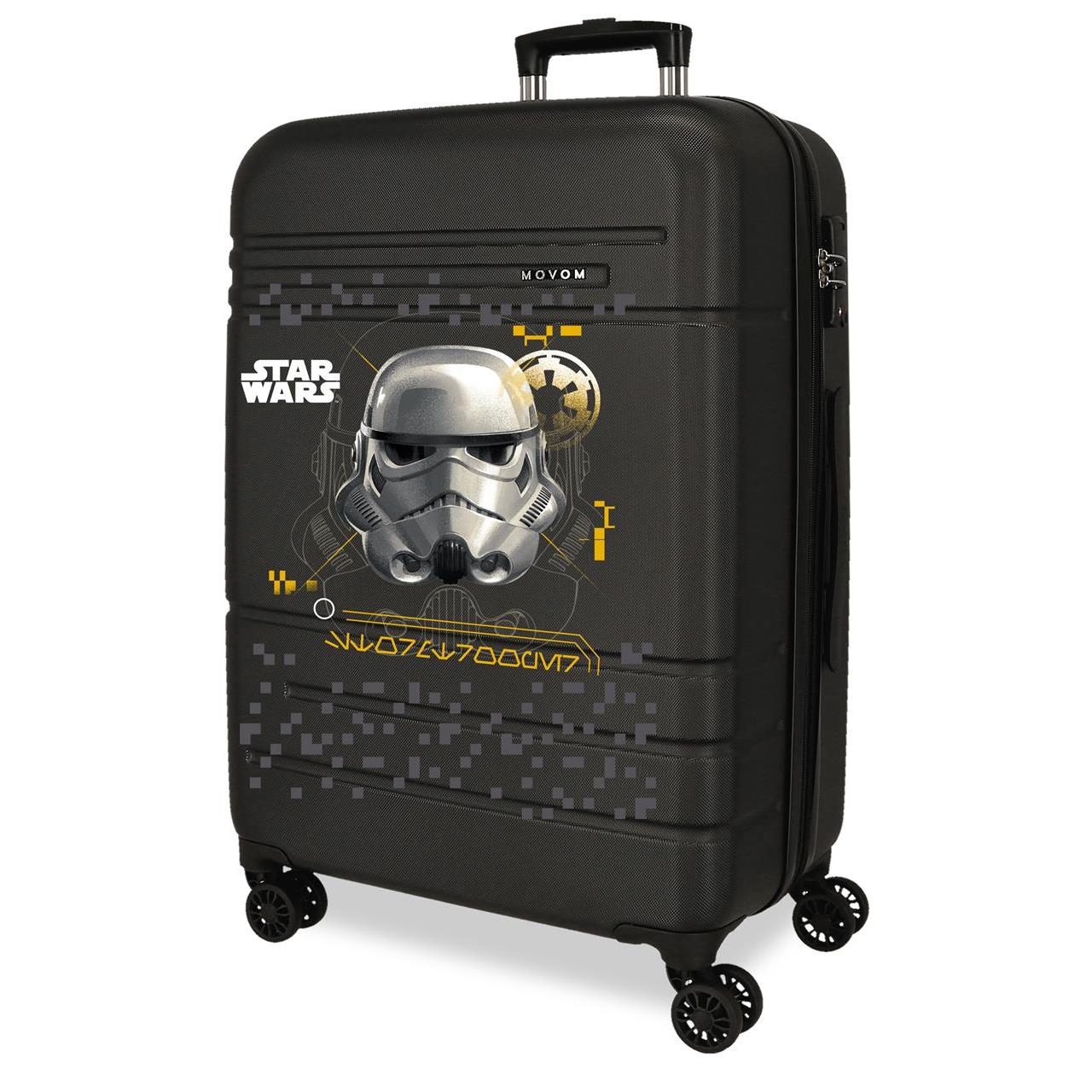 Maleta mediana Star wars Storm trooper negro 68x48x27cm