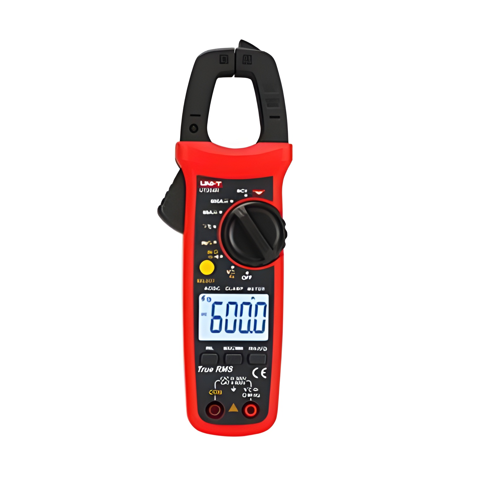 Uni-T Pinza Amperimetrica Digital 600VAC/DC 600AAC/DC UT204R True RMS LCD con Luz de Fondo