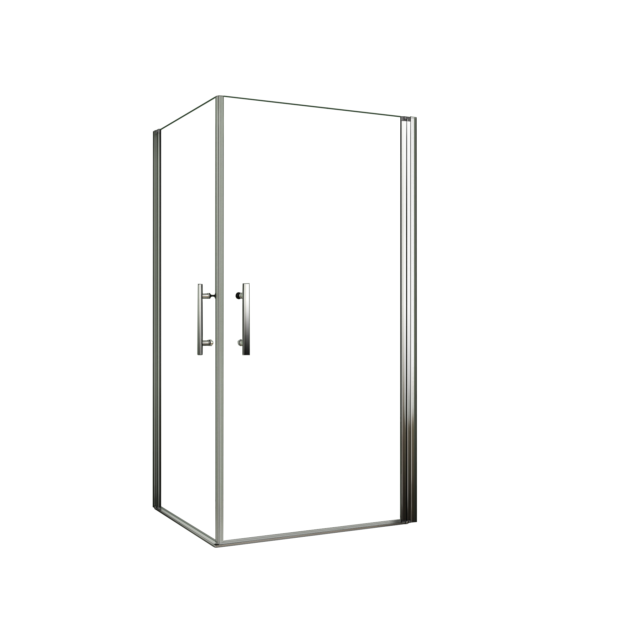 Mampara de Ducha Rectangular Abatible Giratoria,Perfil Cromado,Vidrio Antical 6mm,(680-700)x(980-1000)x1950mm