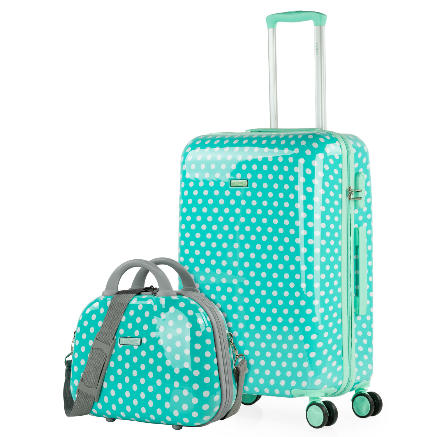 Itaca - Juego Maletas De Viaje - Maleta Mediana Y Maleta De Cabina - Maleta Infantil Niña. Set Maletas De Viaje Ligeras - Juego De Maletas. Maleta Niña Con Ruedas Y Candado De Combinacion 702460B