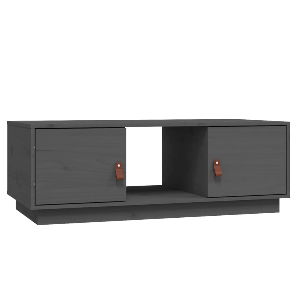 Vidaxl Mesa de Centro de Madera Maciza de Pino 100x50x35 Cm Natural
