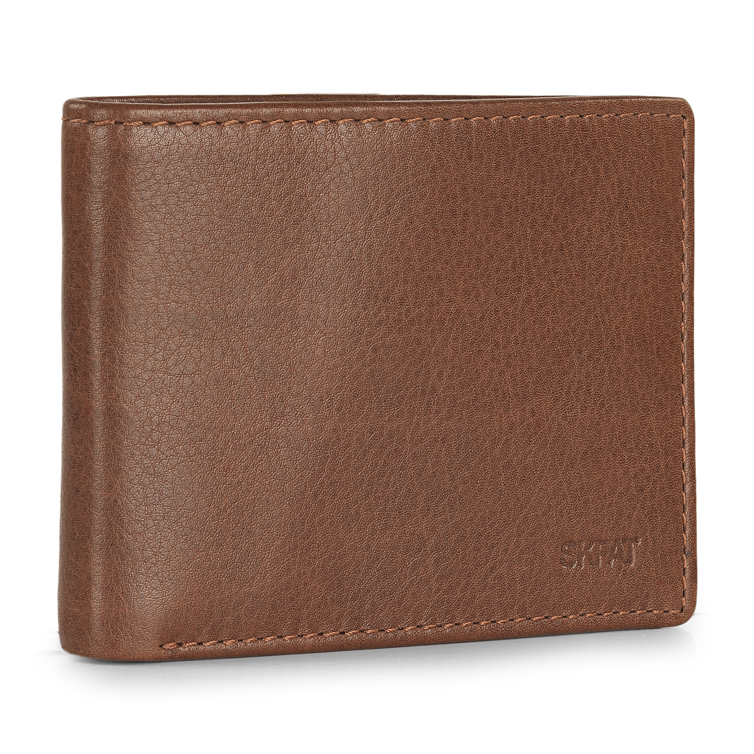 Carteras Para Hombre Piel - Cartera Hombre Marca SKPAT - Billeteras Para Hombre Con Compartimento Para Tarjetas - Monedero Hombre Piel Autentica Con Cremallera - Cartera Tarjetero Hombre RFID 205301