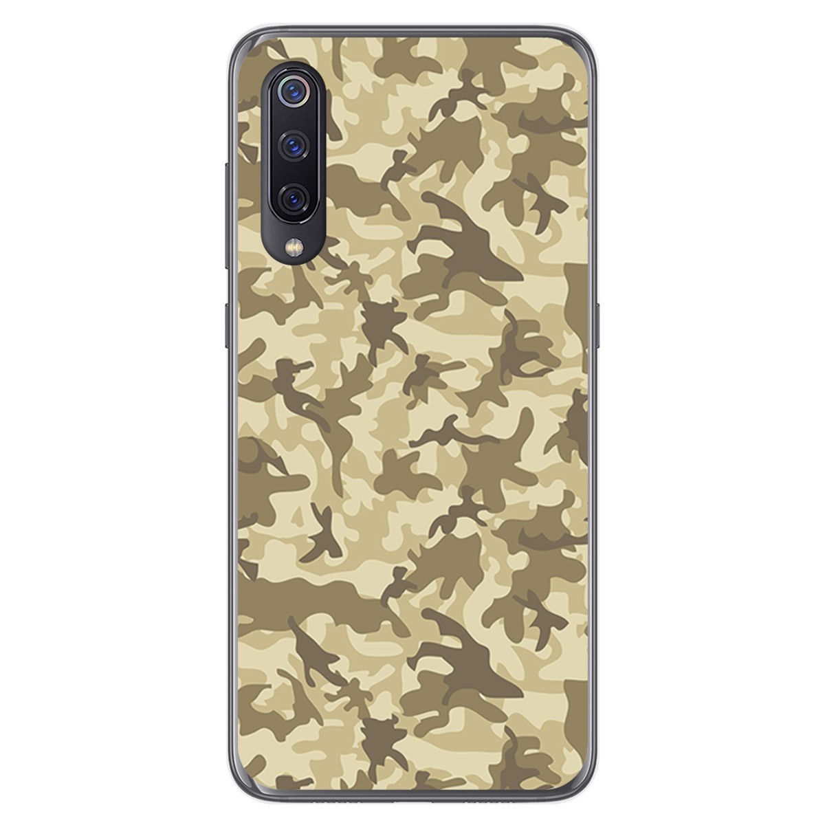 Tumundosmartphone Funda Gel Tpu para Xiaomi Mi 9 diseño Sand Camuflaje Dibujos