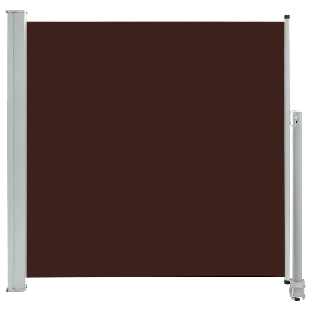 vidaXL Toldo lateral retráctil de jardín marrón 160x300 cm