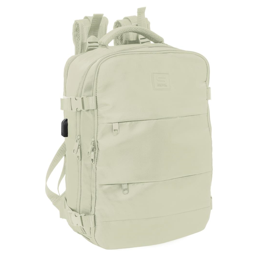 Mochila Viaje Cabina Portatil 15,6'' Safta "Beige" 29x44x19 Cm (622598834)