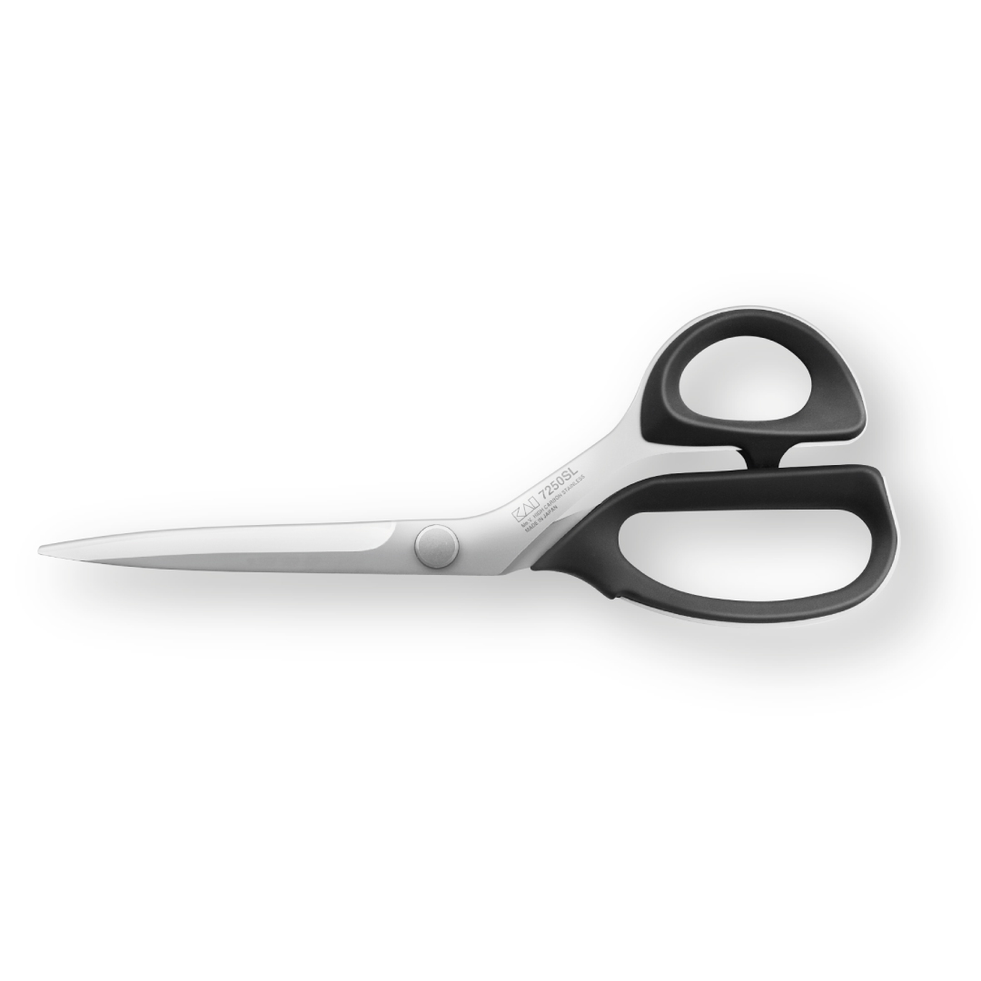 KAI 7250SL - Tijeras de sastre de 25 cm. Punta recta y filo recto. Superligera. Diestros.